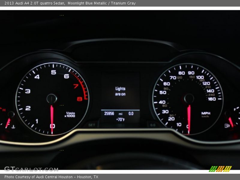 Moonlight Blue Metallic / Titanium Gray 2013 Audi A4 2.0T quattro Sedan