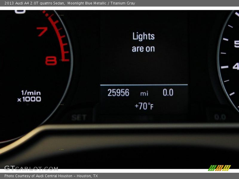 Moonlight Blue Metallic / Titanium Gray 2013 Audi A4 2.0T quattro Sedan