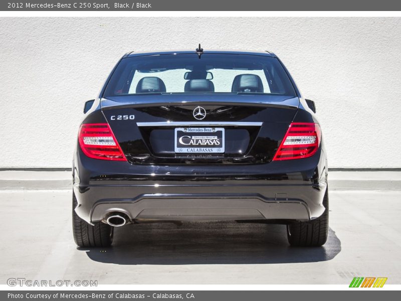 Black / Black 2012 Mercedes-Benz C 250 Sport