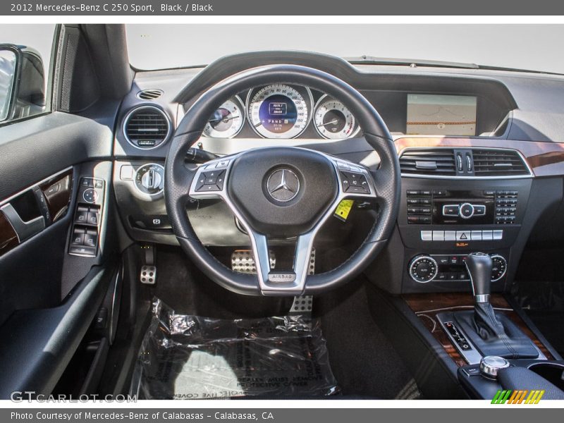 Black / Black 2012 Mercedes-Benz C 250 Sport