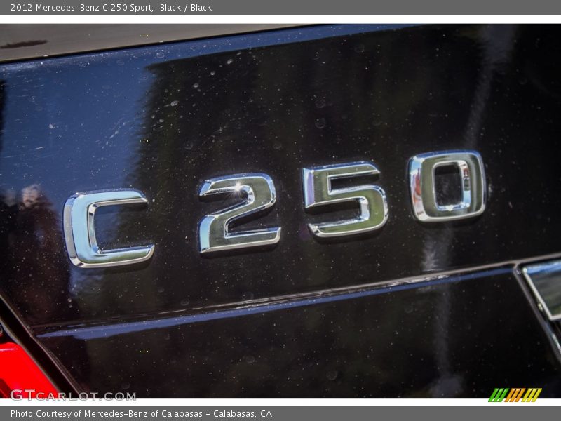 Black / Black 2012 Mercedes-Benz C 250 Sport