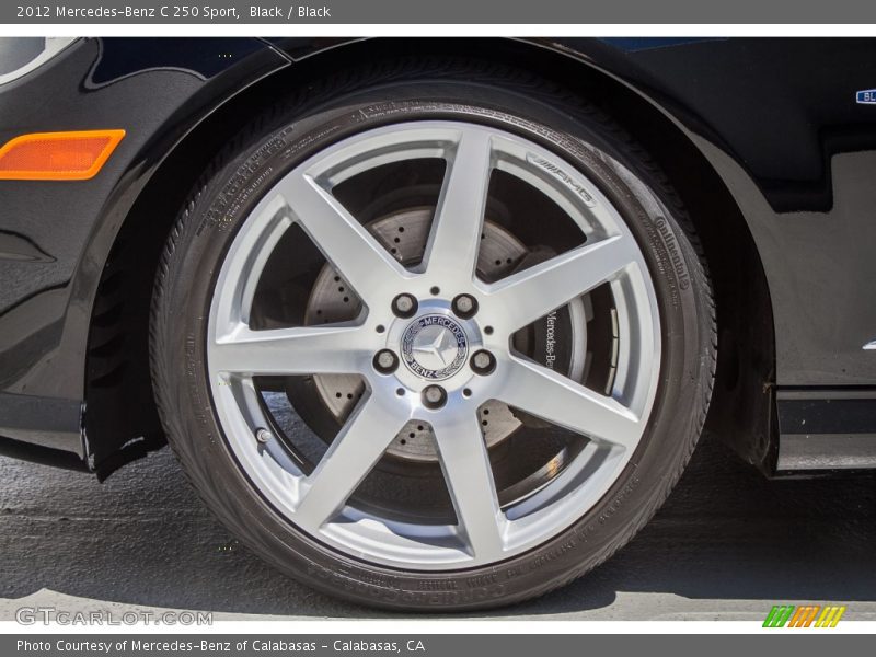 Black / Black 2012 Mercedes-Benz C 250 Sport