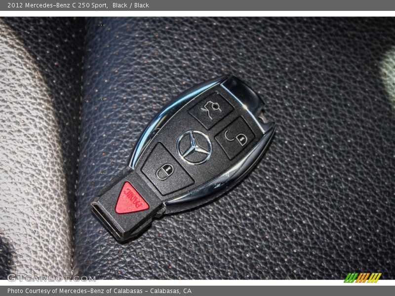 Black / Black 2012 Mercedes-Benz C 250 Sport