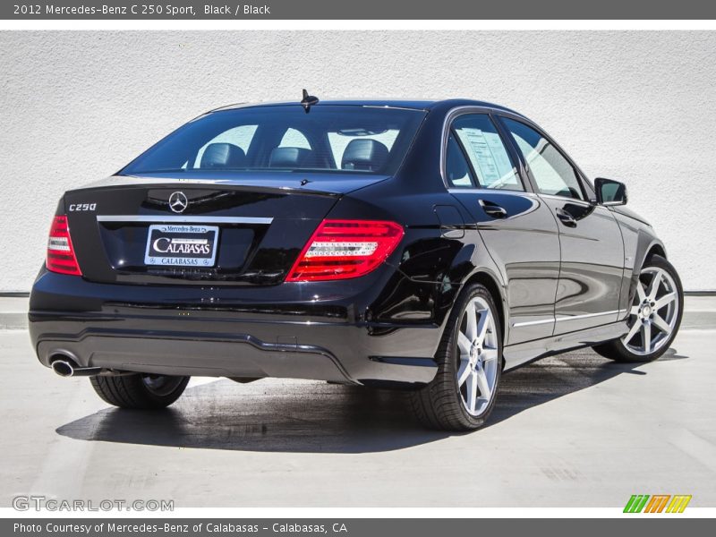 Black / Black 2012 Mercedes-Benz C 250 Sport