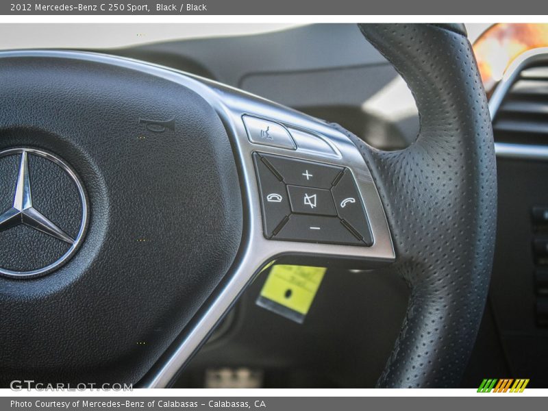 Black / Black 2012 Mercedes-Benz C 250 Sport