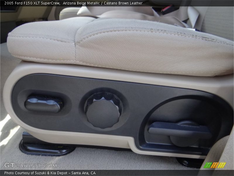 Arizona Beige Metallic / Castano Brown Leather 2005 Ford F150 XLT SuperCrew