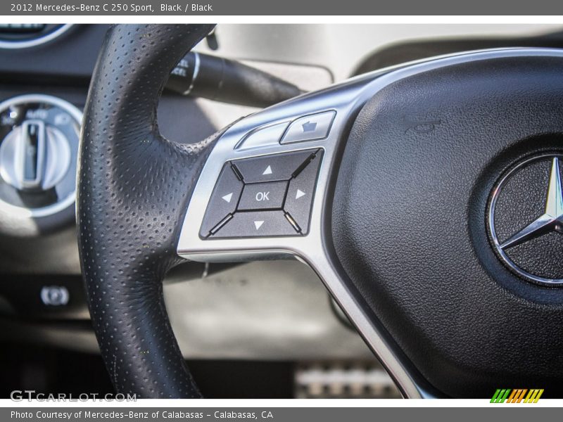 Black / Black 2012 Mercedes-Benz C 250 Sport