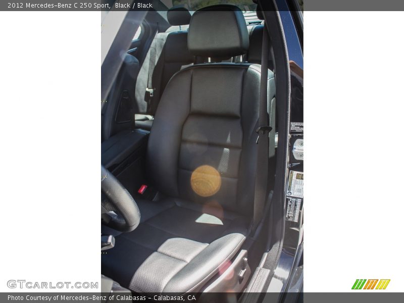 Black / Black 2012 Mercedes-Benz C 250 Sport