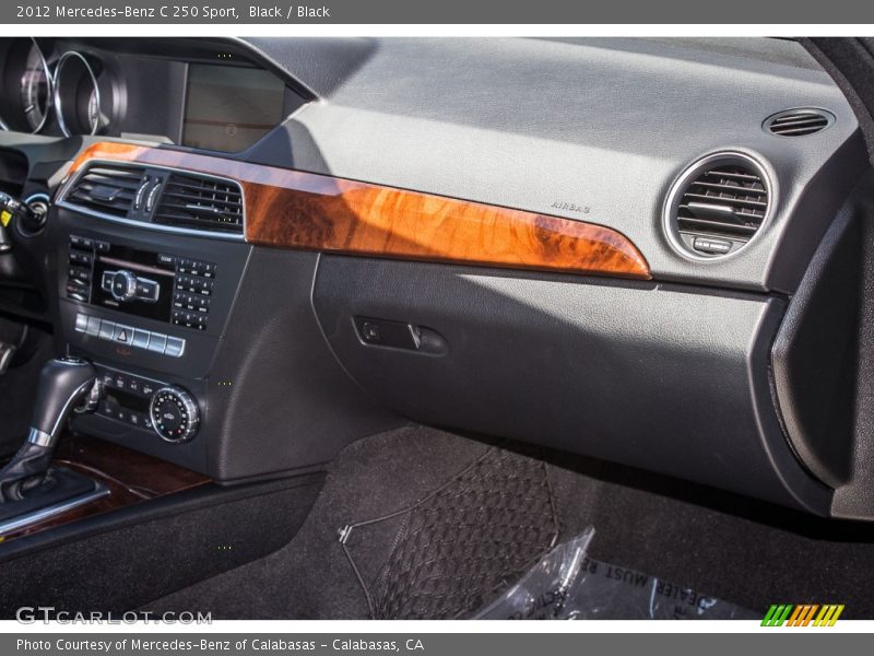 Black / Black 2012 Mercedes-Benz C 250 Sport