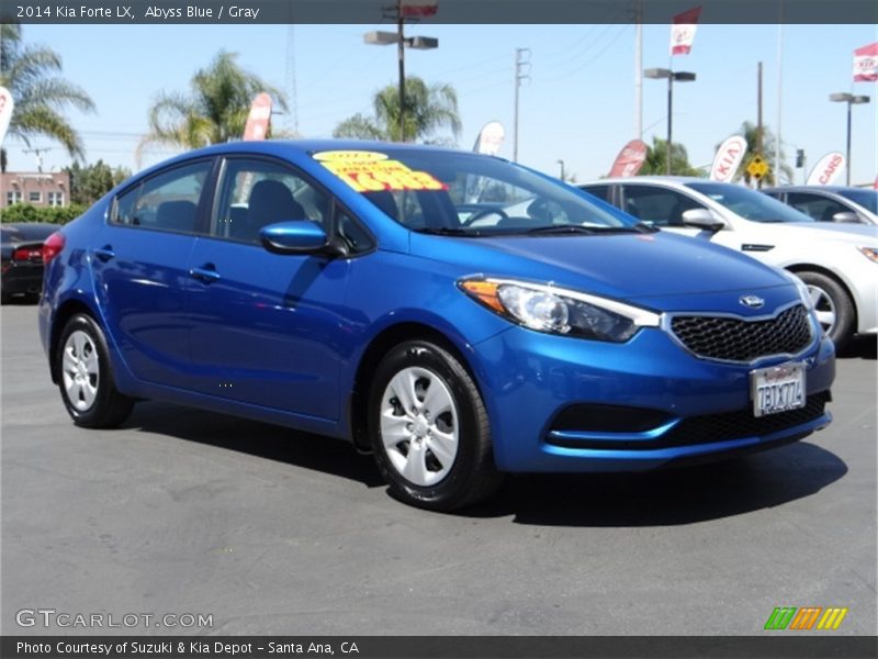 Abyss Blue / Gray 2014 Kia Forte LX
