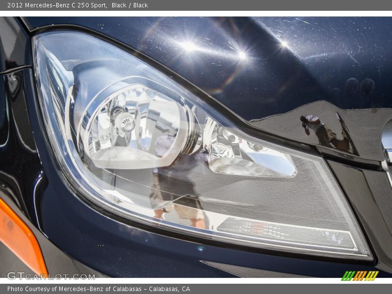 Black / Black 2012 Mercedes-Benz C 250 Sport