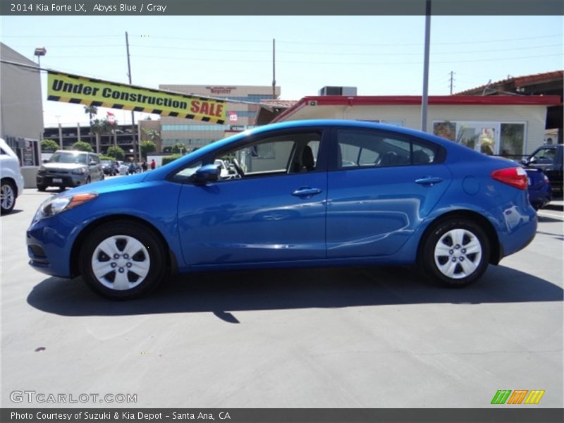 Abyss Blue / Gray 2014 Kia Forte LX