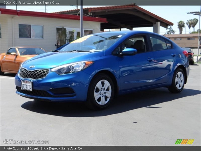 Abyss Blue / Gray 2014 Kia Forte LX