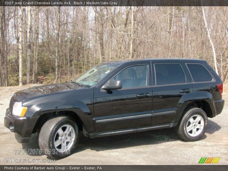 Black / Medium Slate Gray 2007 Jeep Grand Cherokee Laredo 4x4