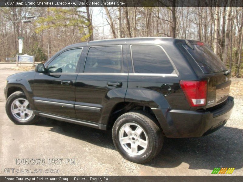 Black / Medium Slate Gray 2007 Jeep Grand Cherokee Laredo 4x4