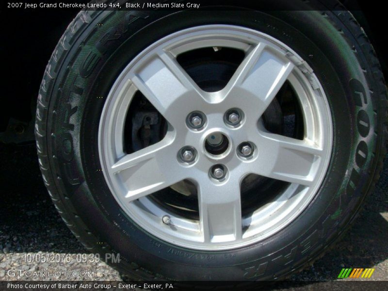 Black / Medium Slate Gray 2007 Jeep Grand Cherokee Laredo 4x4