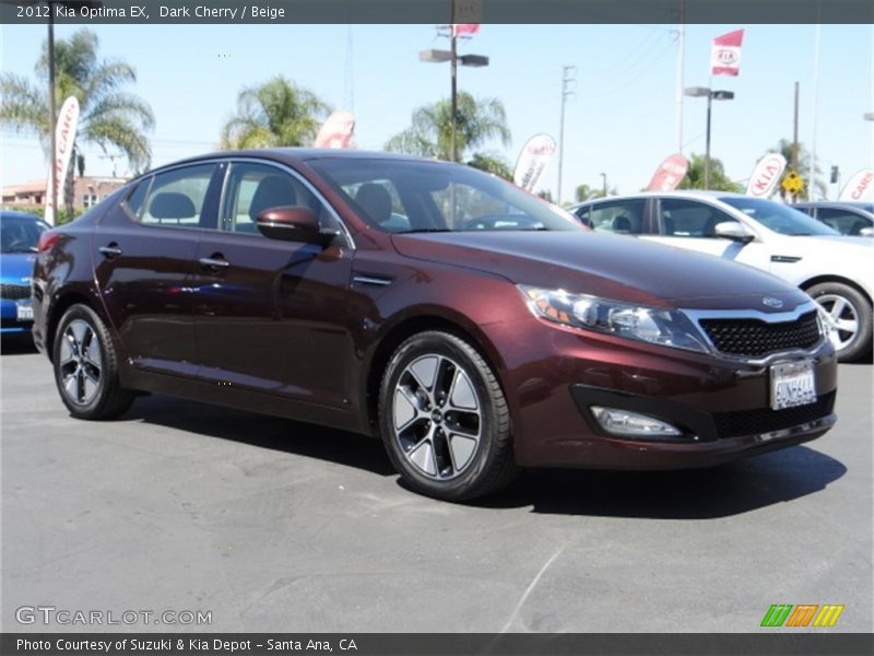 Dark Cherry / Beige 2012 Kia Optima EX