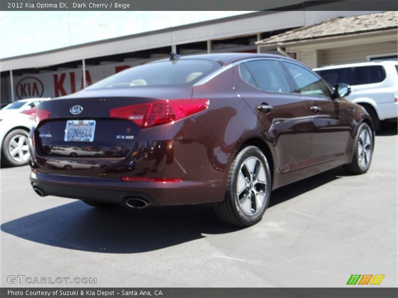 Dark Cherry / Beige 2012 Kia Optima EX