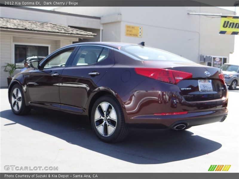 Dark Cherry / Beige 2012 Kia Optima EX