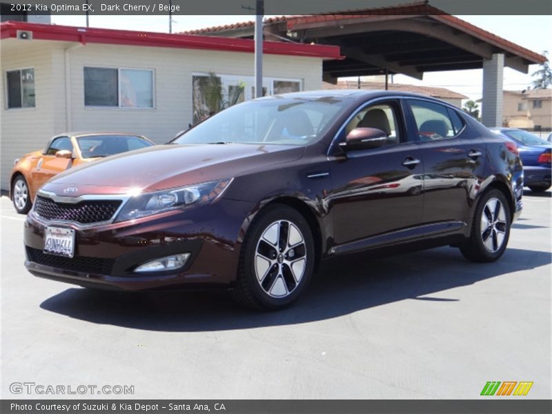 Dark Cherry / Beige 2012 Kia Optima EX