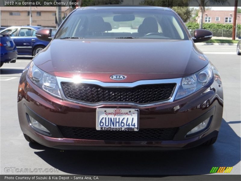 Dark Cherry / Beige 2012 Kia Optima EX