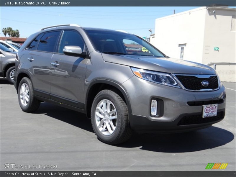 Gray / Black 2015 Kia Sorento LX V6