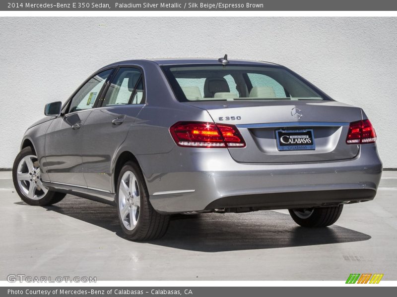 Paladium Silver Metallic / Silk Beige/Espresso Brown 2014 Mercedes-Benz E 350 Sedan