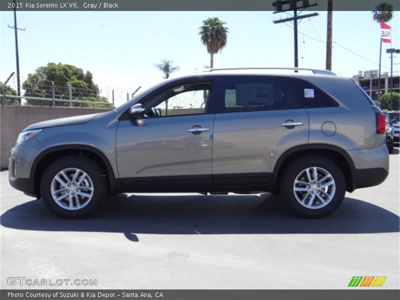 Gray / Black 2015 Kia Sorento LX V6