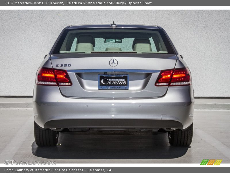 Paladium Silver Metallic / Silk Beige/Espresso Brown 2014 Mercedes-Benz E 350 Sedan