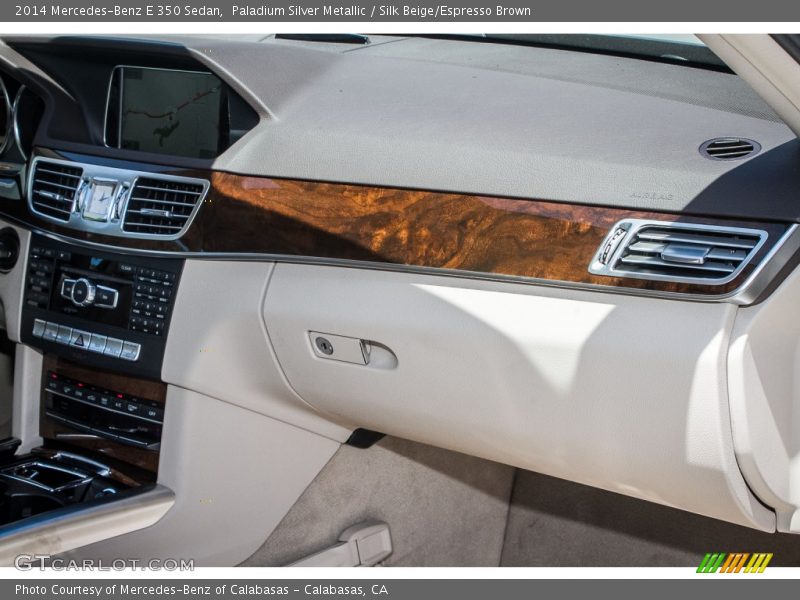 Paladium Silver Metallic / Silk Beige/Espresso Brown 2014 Mercedes-Benz E 350 Sedan