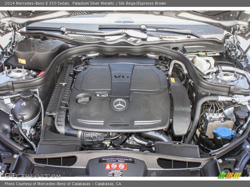 Paladium Silver Metallic / Silk Beige/Espresso Brown 2014 Mercedes-Benz E 350 Sedan