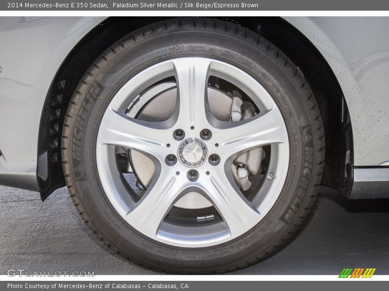 Paladium Silver Metallic / Silk Beige/Espresso Brown 2014 Mercedes-Benz E 350 Sedan