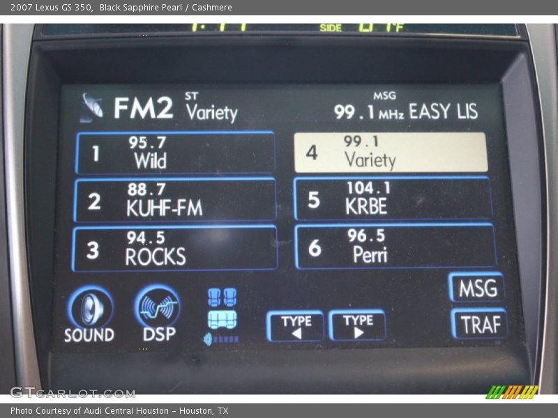 Black Sapphire Pearl / Cashmere 2007 Lexus GS 350