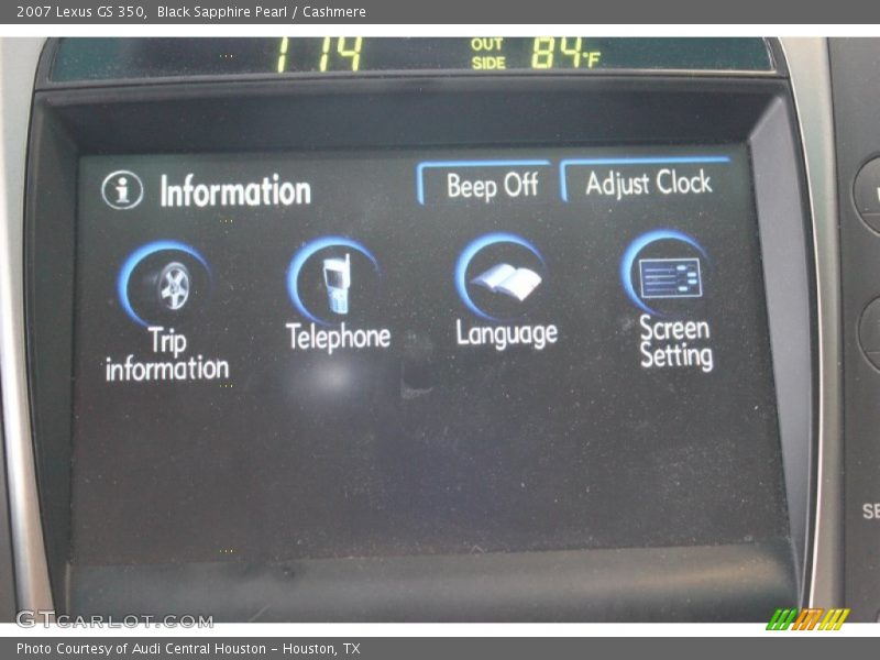 Black Sapphire Pearl / Cashmere 2007 Lexus GS 350