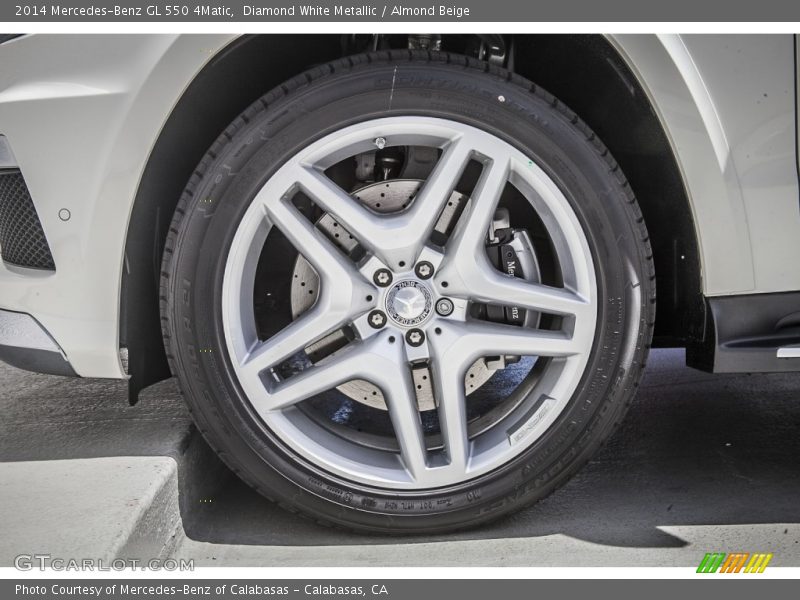 Diamond White Metallic / Almond Beige 2014 Mercedes-Benz GL 550 4Matic