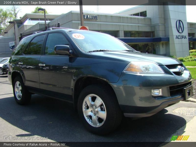 Sage Brush Green Pearl / Ebony 2006 Acura MDX