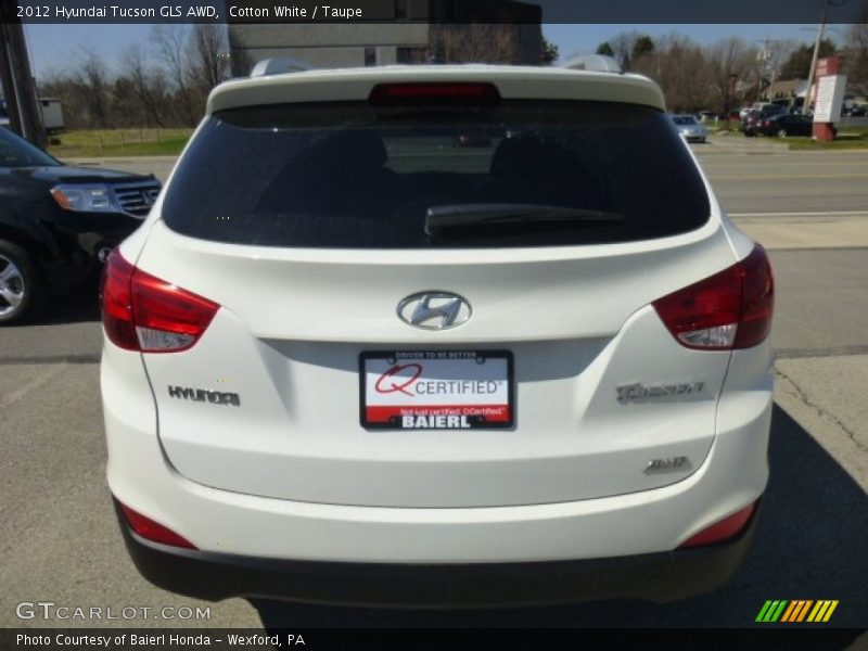 Cotton White / Taupe 2012 Hyundai Tucson GLS AWD