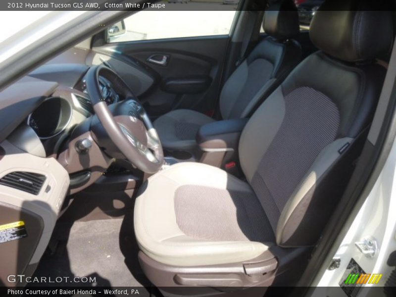 Cotton White / Taupe 2012 Hyundai Tucson GLS AWD