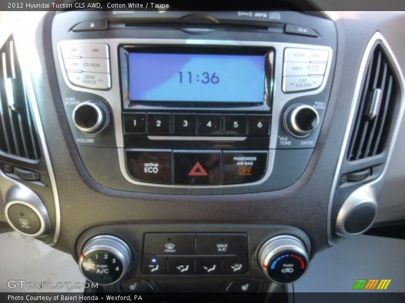 Cotton White / Taupe 2012 Hyundai Tucson GLS AWD