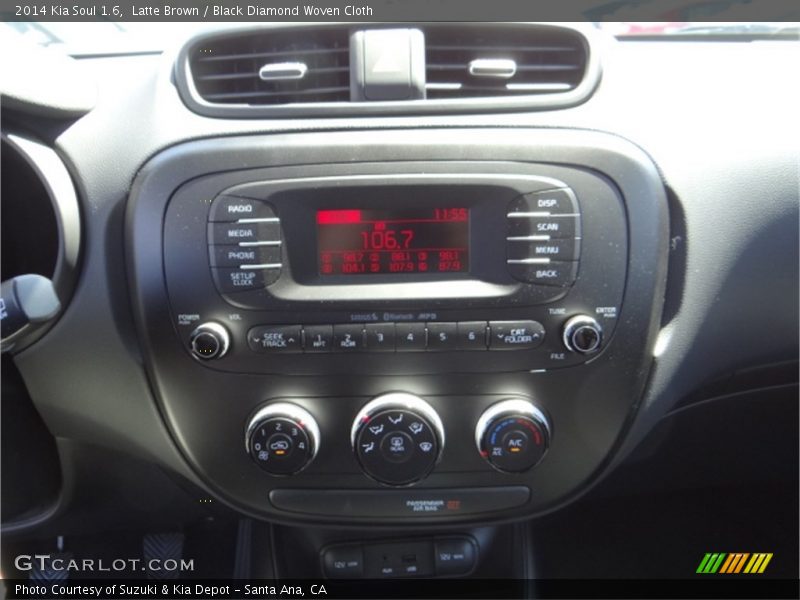 Latte Brown / Black Diamond Woven Cloth 2014 Kia Soul 1.6