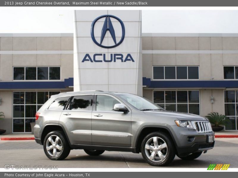 Maximum Steel Metallic / New Saddle/Black 2013 Jeep Grand Cherokee Overland