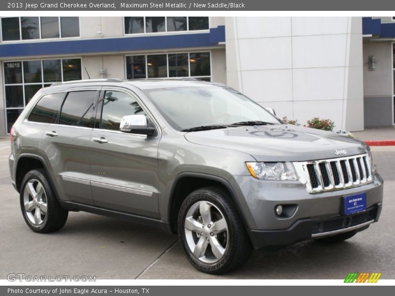 Maximum Steel Metallic / New Saddle/Black 2013 Jeep Grand Cherokee Overland