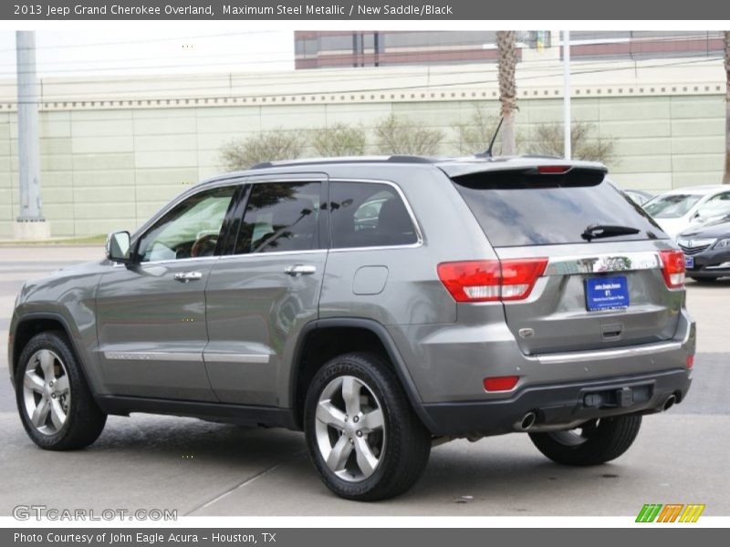 Maximum Steel Metallic / New Saddle/Black 2013 Jeep Grand Cherokee Overland