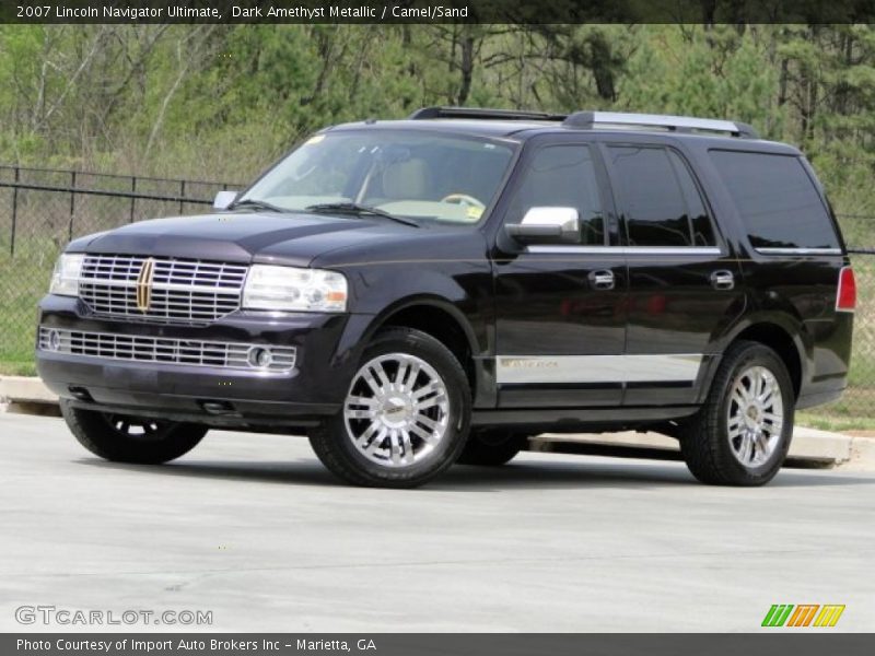 Dark Amethyst Metallic / Camel/Sand 2007 Lincoln Navigator Ultimate