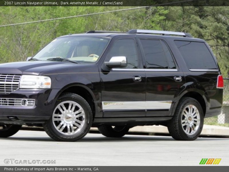 Dark Amethyst Metallic / Camel/Sand 2007 Lincoln Navigator Ultimate