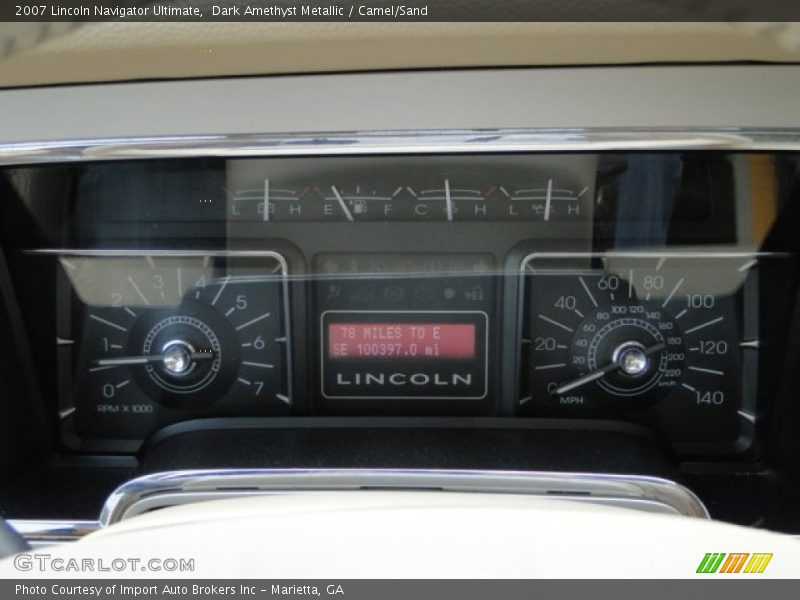 Dark Amethyst Metallic / Camel/Sand 2007 Lincoln Navigator Ultimate