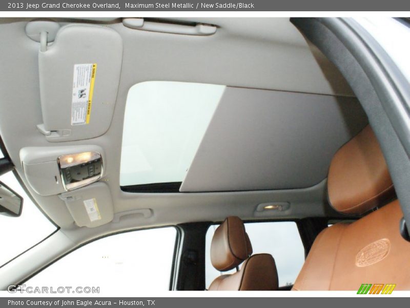 Maximum Steel Metallic / New Saddle/Black 2013 Jeep Grand Cherokee Overland