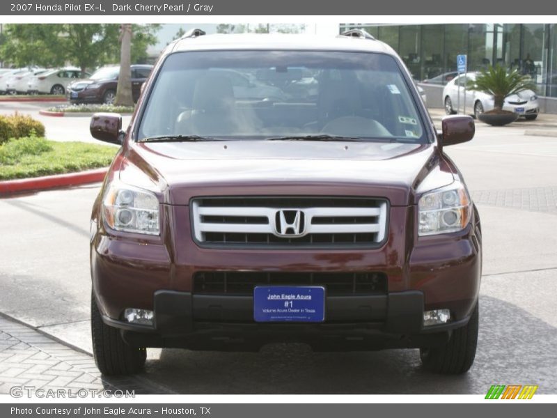 Dark Cherry Pearl / Gray 2007 Honda Pilot EX-L