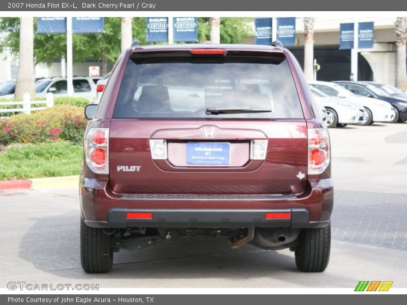Dark Cherry Pearl / Gray 2007 Honda Pilot EX-L