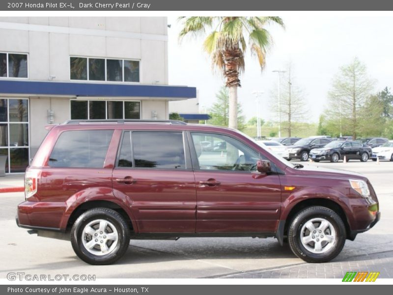 Dark Cherry Pearl / Gray 2007 Honda Pilot EX-L